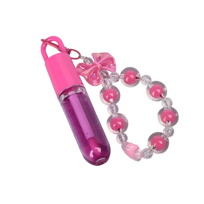 LLAVERO CON BRILLO PLASTICO DIM:10X2