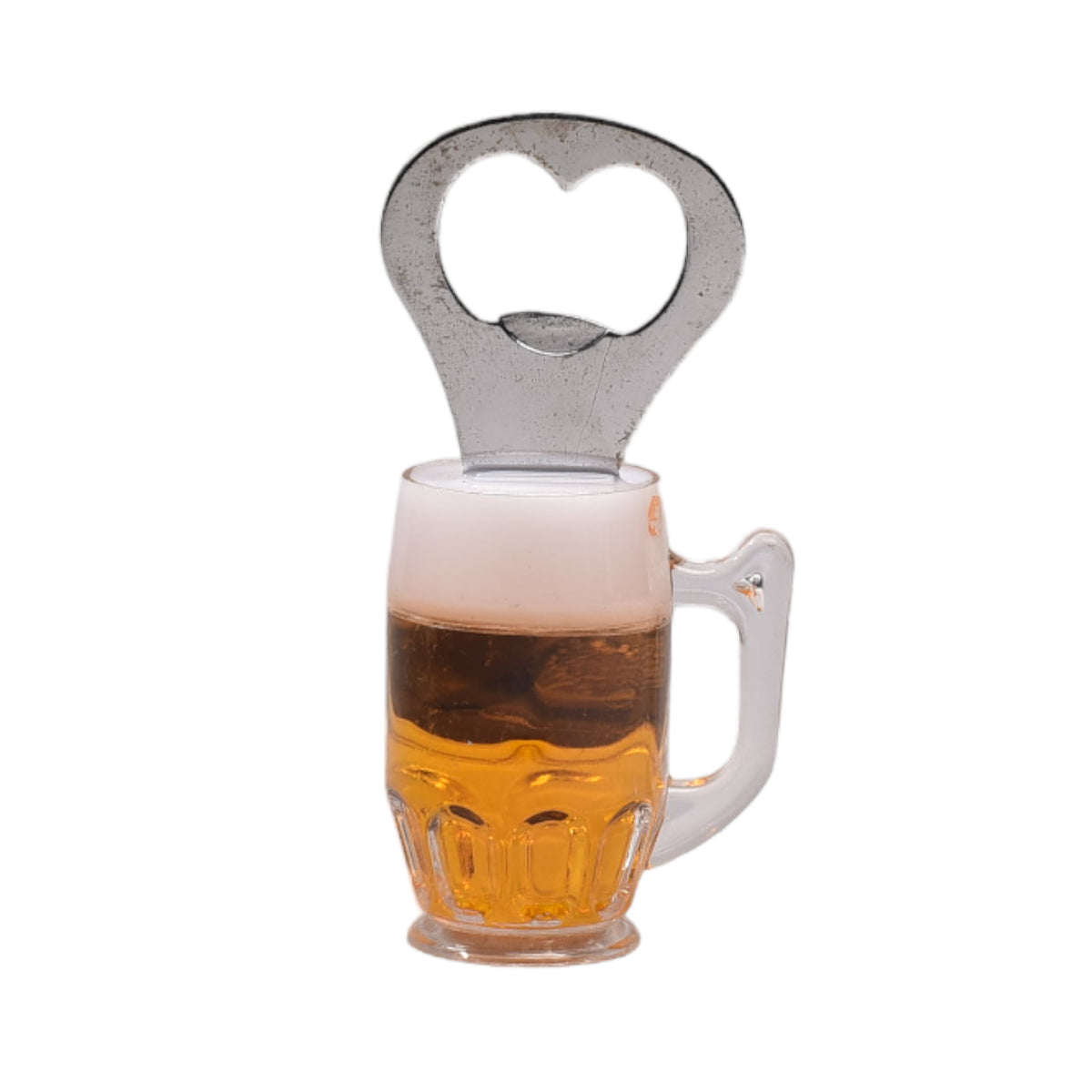 destapador plastico con iman forma vaso cerveza dim:9x3x3