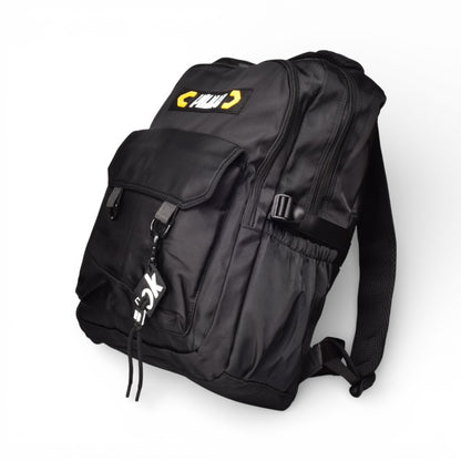 MALETA MORRAL NEGRO Y GRIS POLIESTER DIM:47X30X20