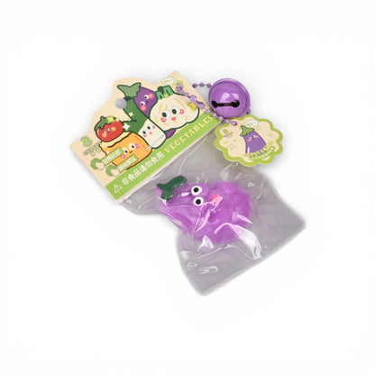 SQUISHY ANTI ESTRÉS FORMAS VERDURAS ELASTICO  DIM: 4X4X1
