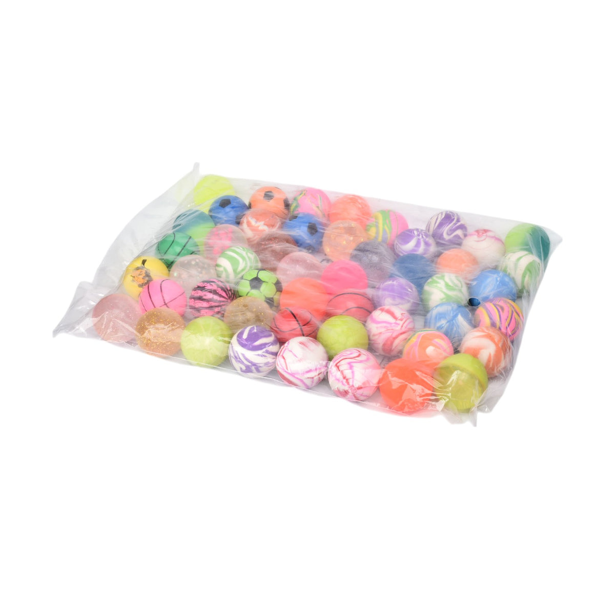 bolsa de pelotas locas multicolores grande