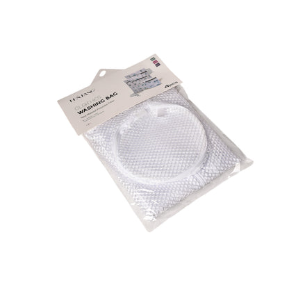 SET POR 4 UNIDADES BOLSA PARA LAVADO  POLIESTER COLOR BLANCO