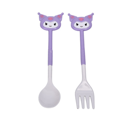 SET CUBIERTOS PORTATIL PLASTICO PERSONAJE DIM:20X8