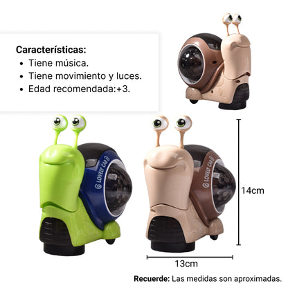JUGUETE CARACOL PARA NIÑOS CON LUCES Y SONIDO