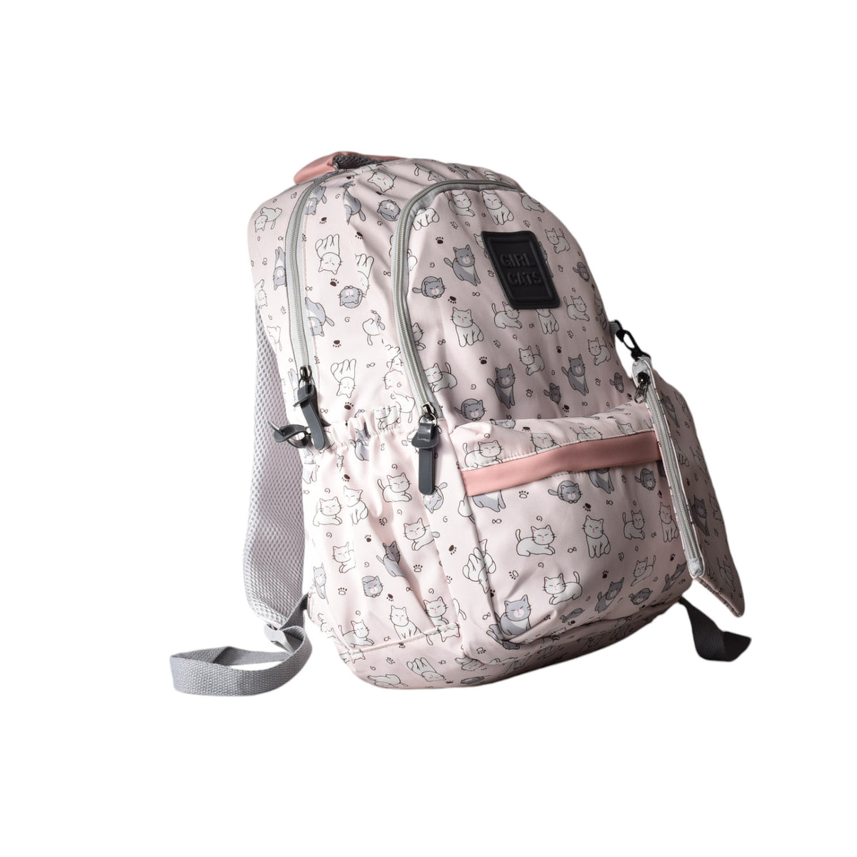 maleta morral  en poliester con cartuchera