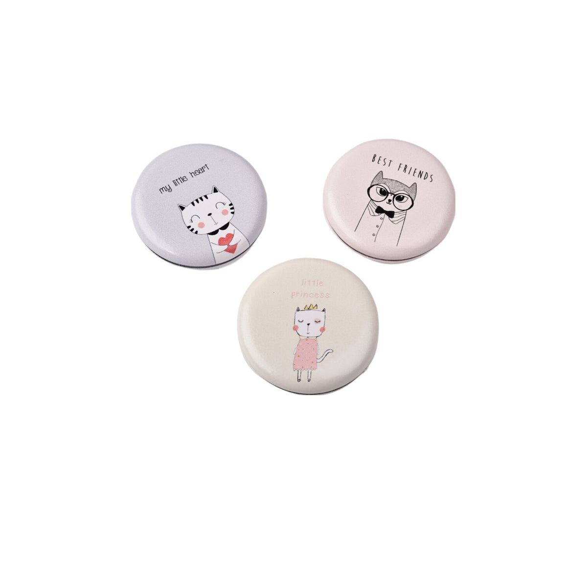 espejo plastico cartera dim:7cm