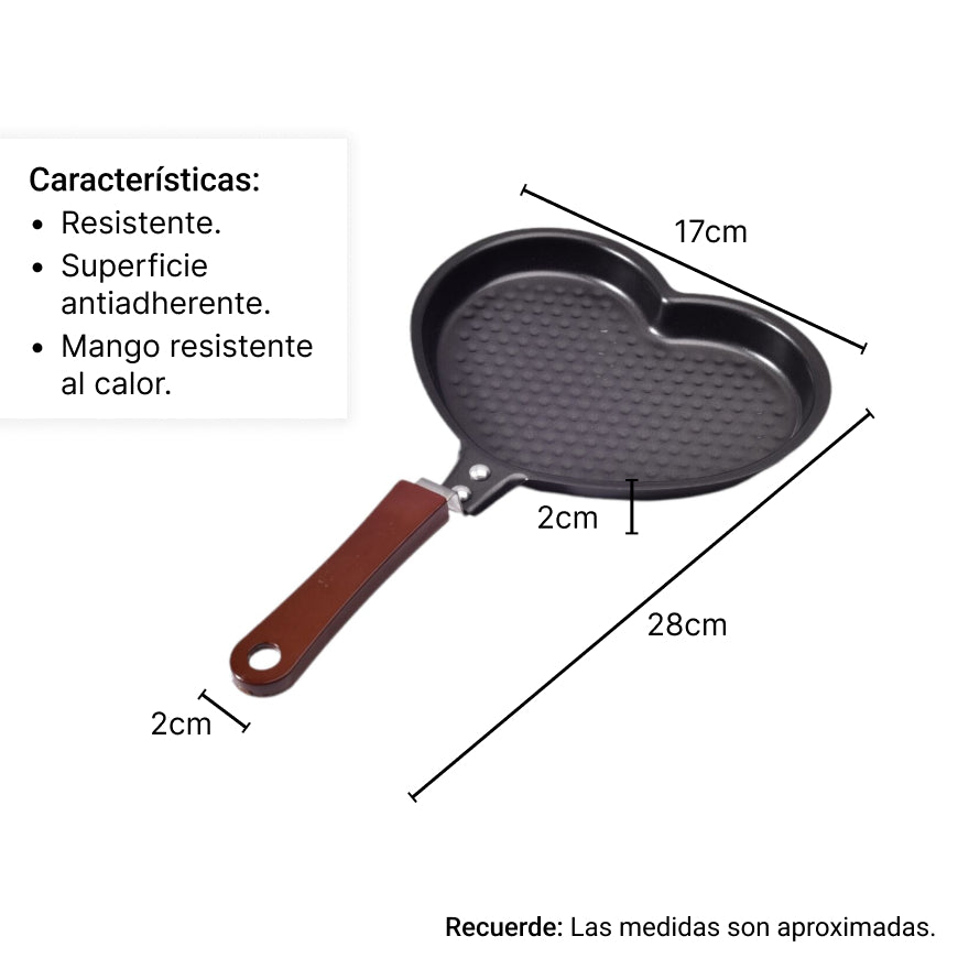 sarten  metal dim:18cm utensilio cocina accesorio