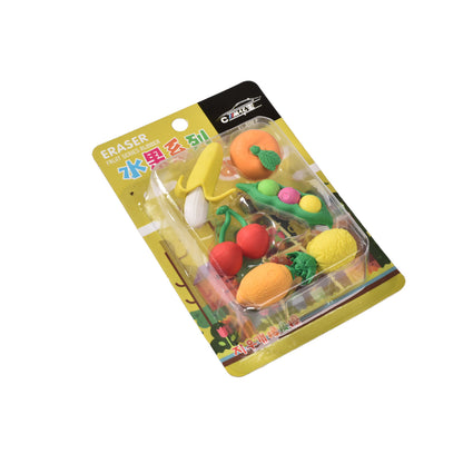 SET BORRADORES CON FORMA FRUTAS VERDURAS