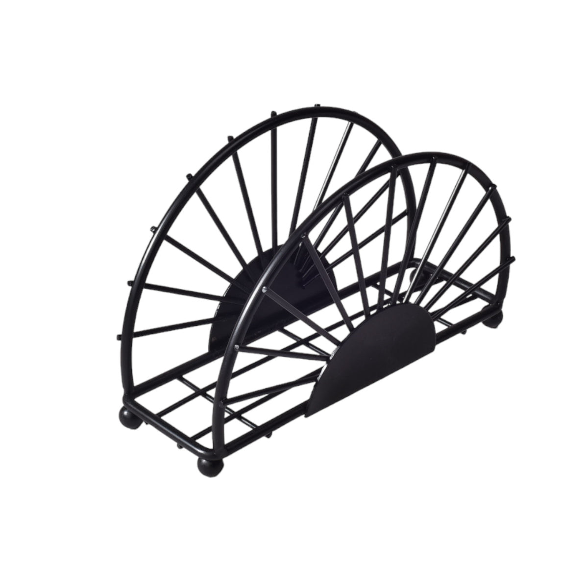 servilletero de acero inoxidable negro dim: 15x8