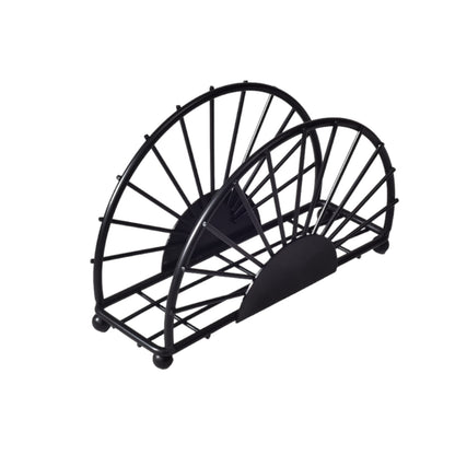 SERVILLETERO DE ACERO INOXIDABLE NEGRO DIM: 15X8