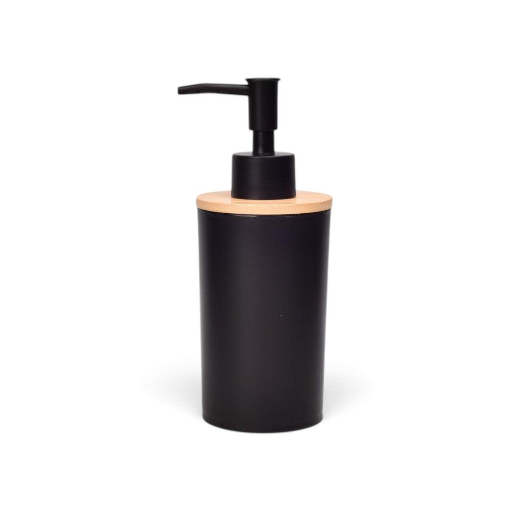dispensador de jabon liquido madera dim:10.7x6x6cm