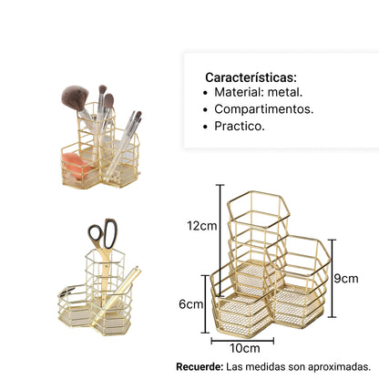 ORGANIZADOR PORTA BROCHAS O LAPICEROS DIM:12X12X12