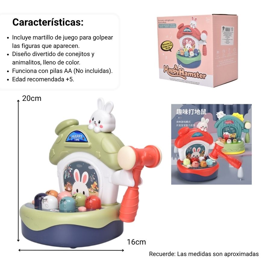juego de martillo para niños dim:10x15x14cm