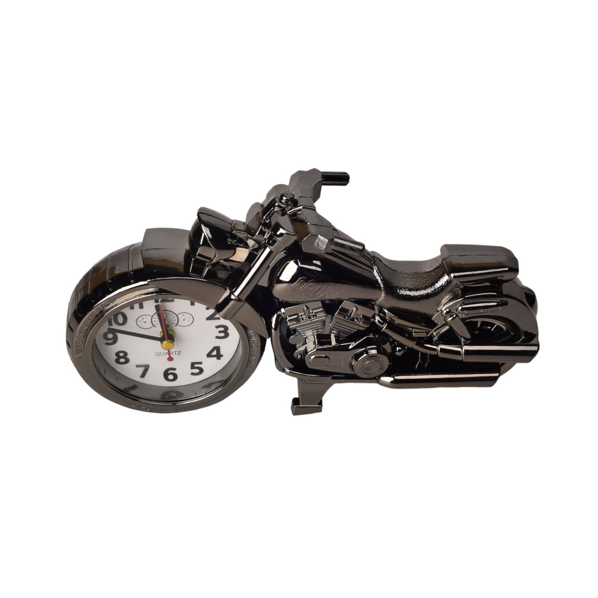 reloj forma de moto negra