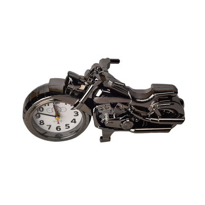 RELOJ FORMA DE MOTO NEGRA
