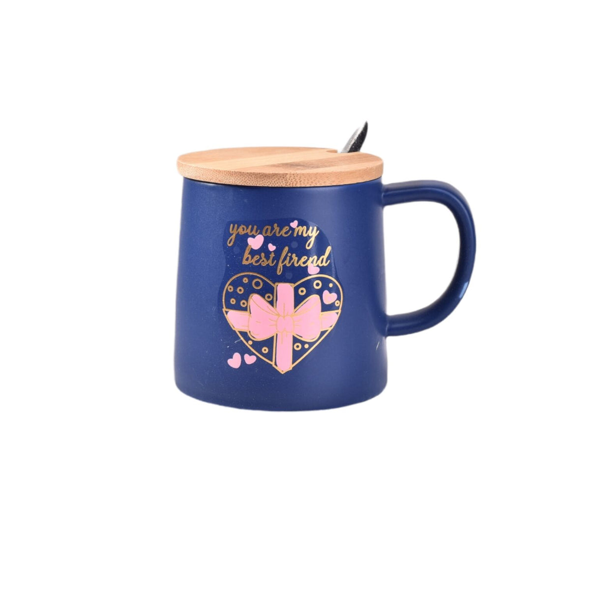 mug pocillo con cuchara ceramica