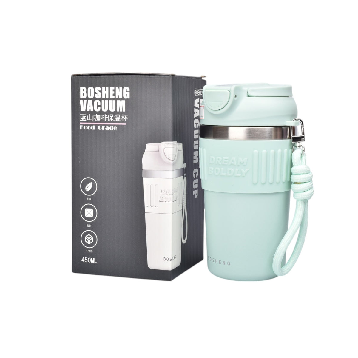 termo acero inoxidable 450ml dim:9x9x16