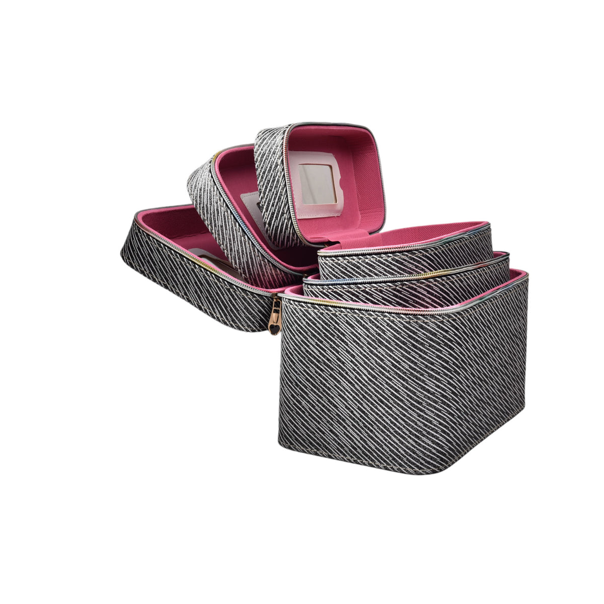 caja cosmetiquera x 3 set