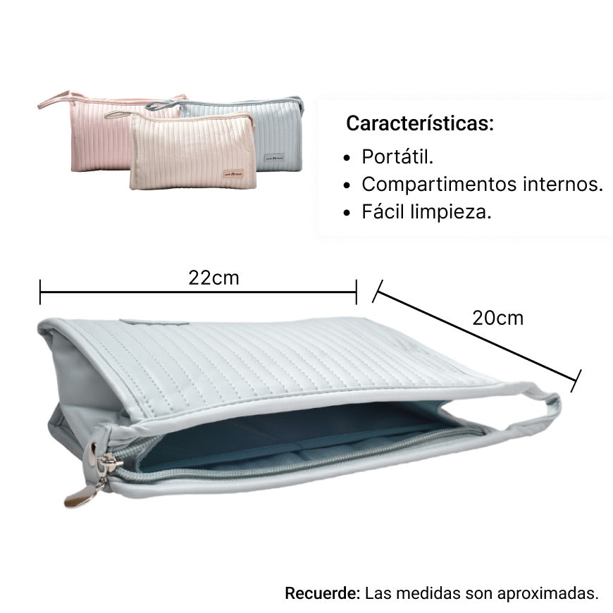 cosmetiquera organizador neceser viaje dim: 22*8*16