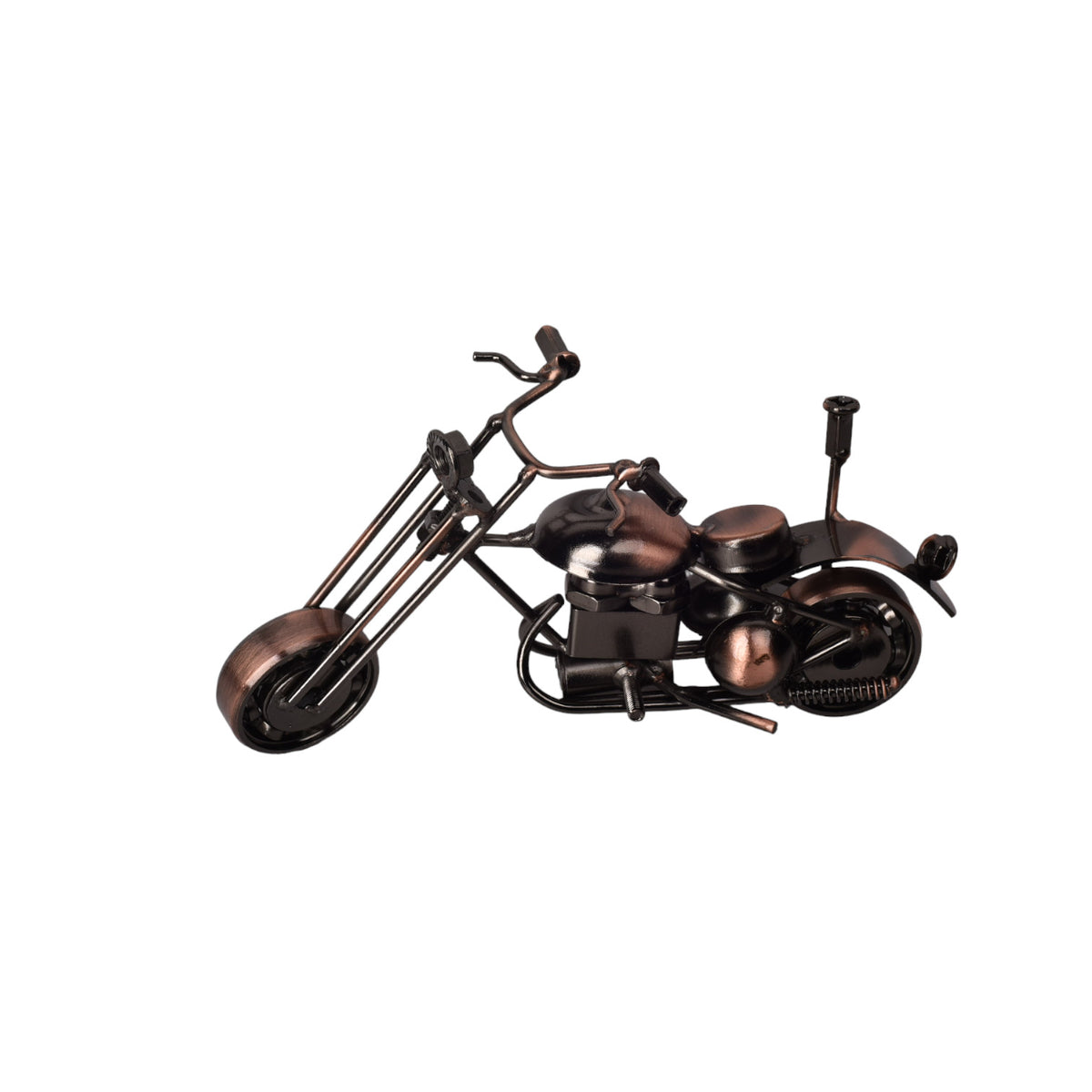 adorno metalico para decoracion forma de moto