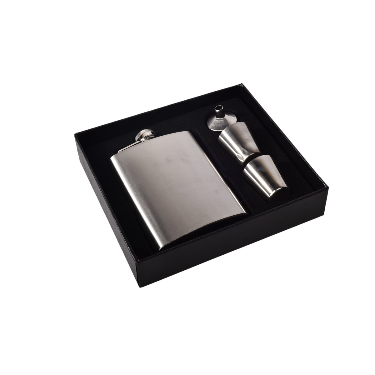 whiskera licorera plateada acero inoxidable con accesorios