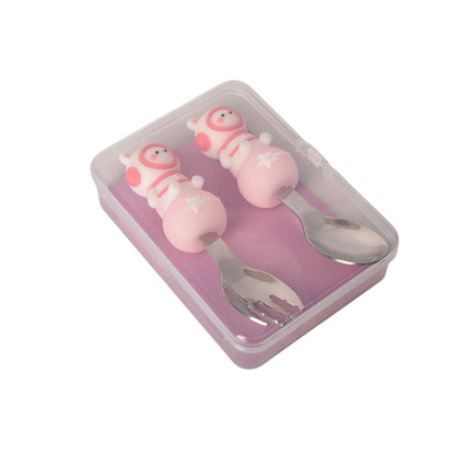 SET CUCHARA Y TENEDOR HIERRO ACERO INOXIDABLE DIM:11*8*3