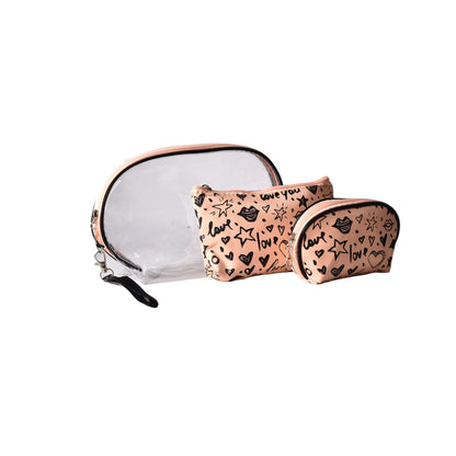 COSMETIQUERA X 3 UND MAQUILLAJE SINTETICO PVC