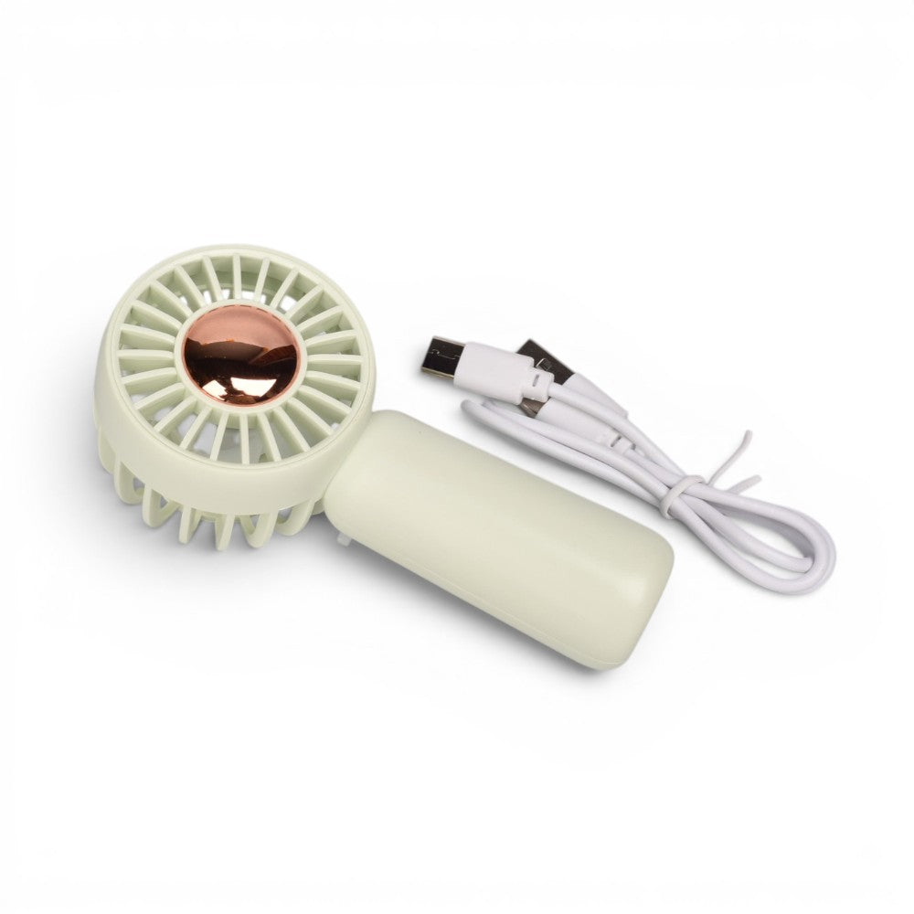 ventilador recargable plastico con cable usb dim:12x4cm