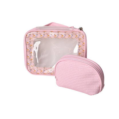 COSMETIQUERA X 2 UND MAQUILLAJE SINTETICO PVC DIM:21X15*8