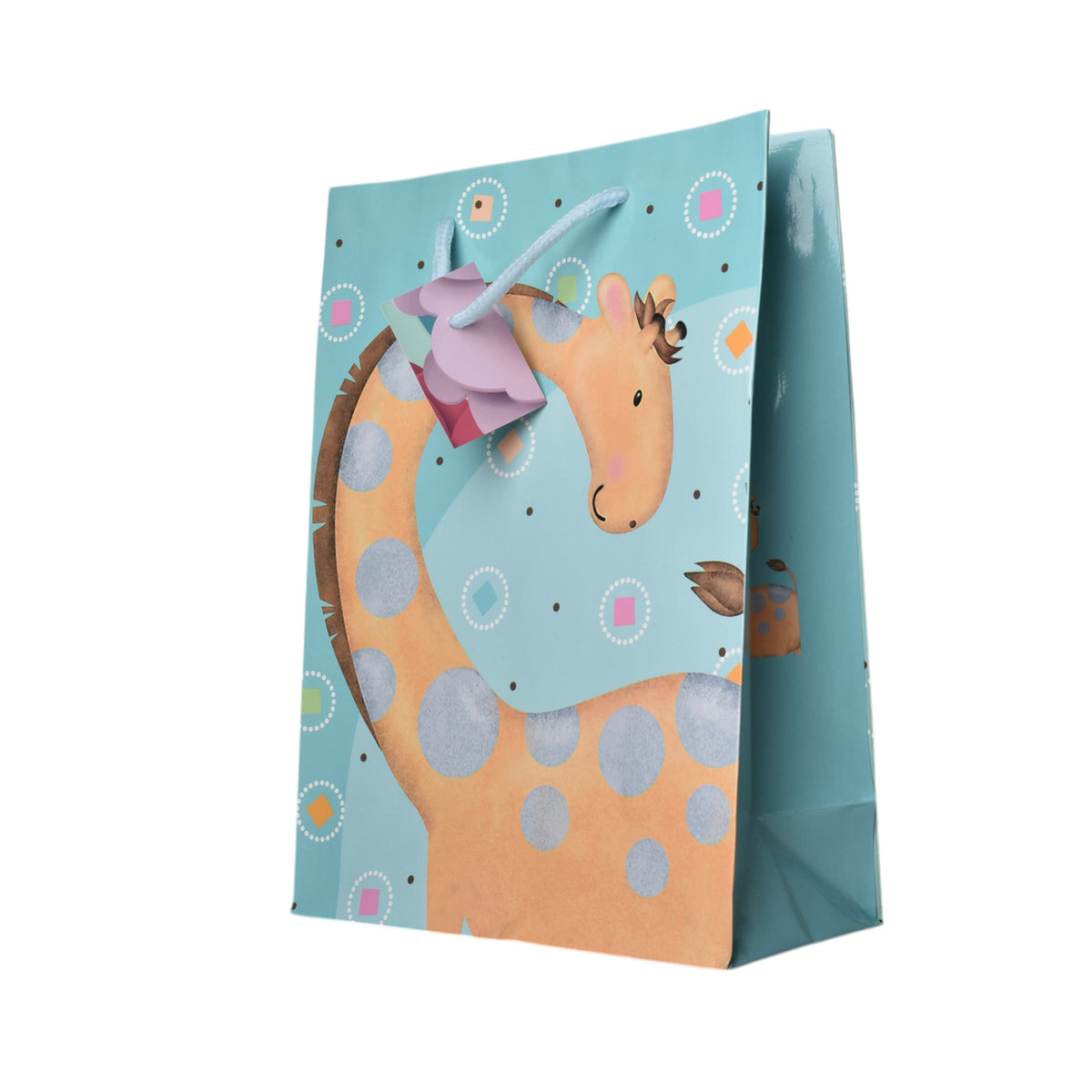 bolsa para regalo diseño niño niña de papel dim:18x23x9