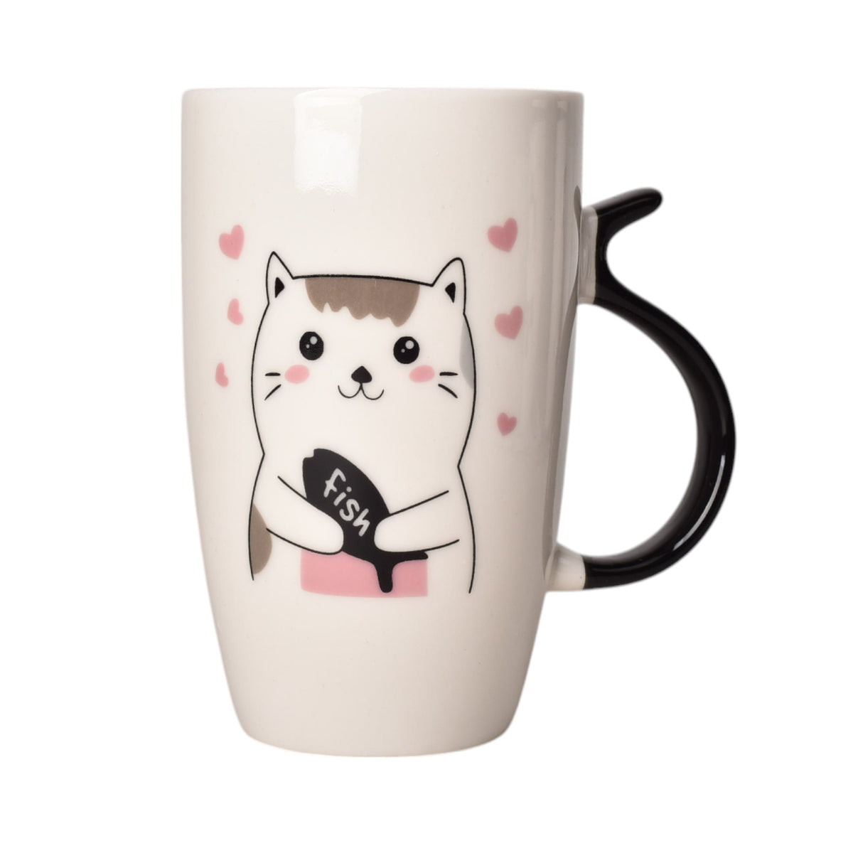 mug pocillo ceramica diseño de gatos 450ml dim:8x8x12