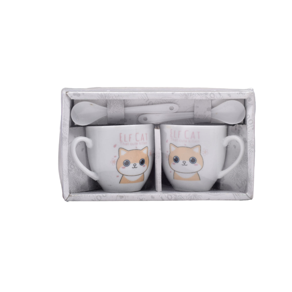 pocillos con cucharas set 2pcs ceramica dim:5*6*6cm
