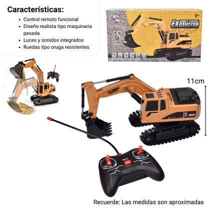 JUGUETE CARRO PARA NIÑOS MAQUINA DE CONTRUCCION CON CONTROL DIM:28X11X15