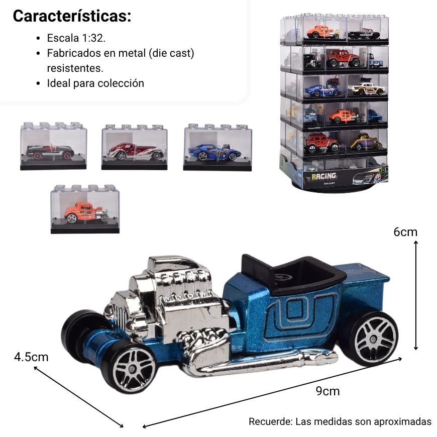 carro coleccionable plastico dim: 18*18*33.5cm