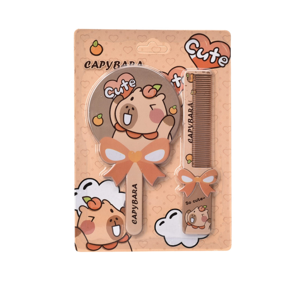 peinilla con espejo plastico capybara diim:13x18