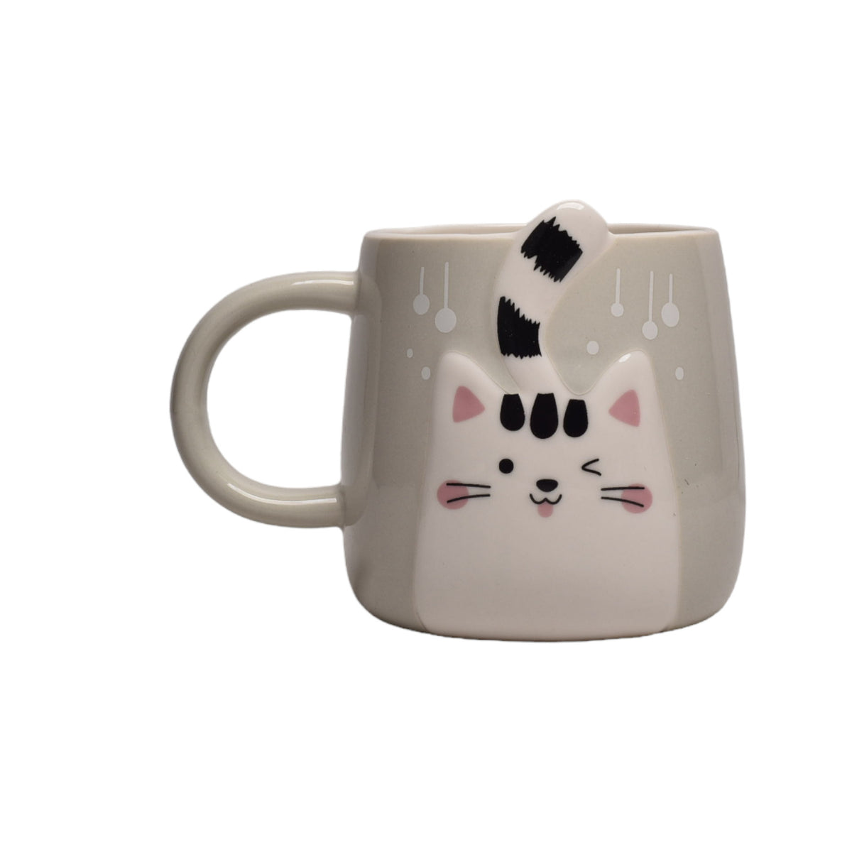 mug pocillo ceramica diseños de gatos de 350ml dim:8x8x9