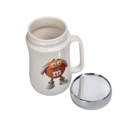 MUG POCILLO CERAMICA CON TAPA PERSONAJE 460ML DIM:7X7X13