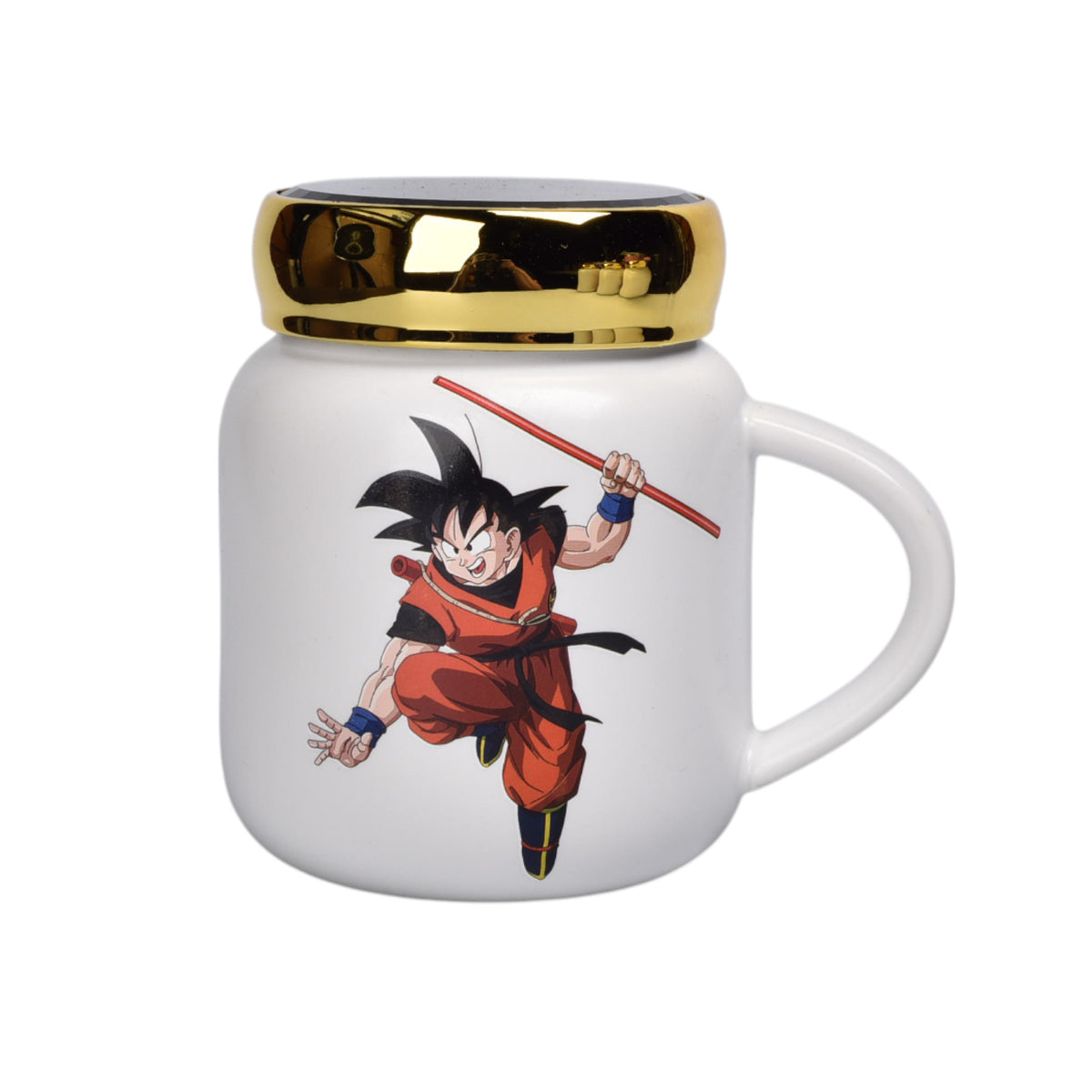 mug pocillo ceramica personaje con tapa espejo 420ml