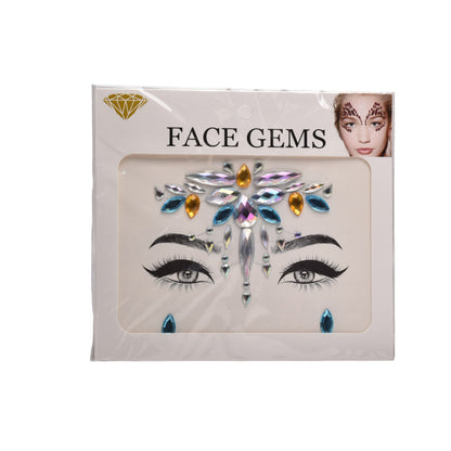 PEGATINAS FACIALES GEMAS DECORATIVAS ADHESIVAS