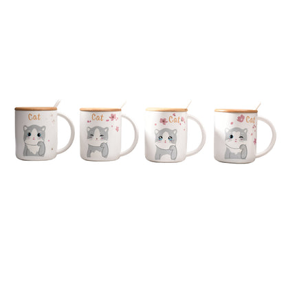 POCILLO GRANDE CERAMICA MUG CON CUCHARA