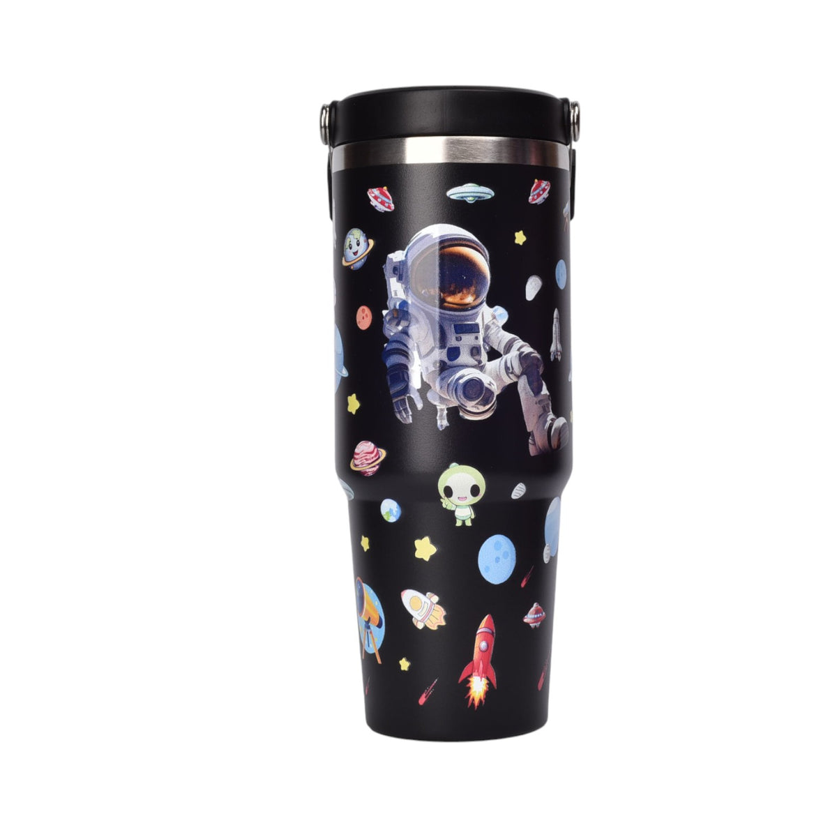 termo metalico 890ml astronauta dim:8x24