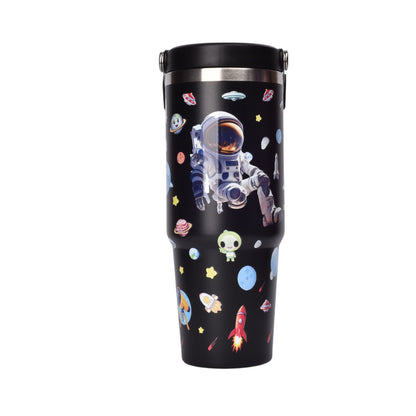 TERMO METALICO 890ML ASTRONAUTA DIM:8X24