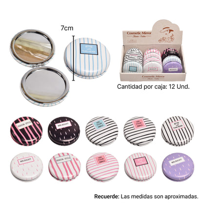 ESPEJO PLASTICO CARTERA DIM:7CM