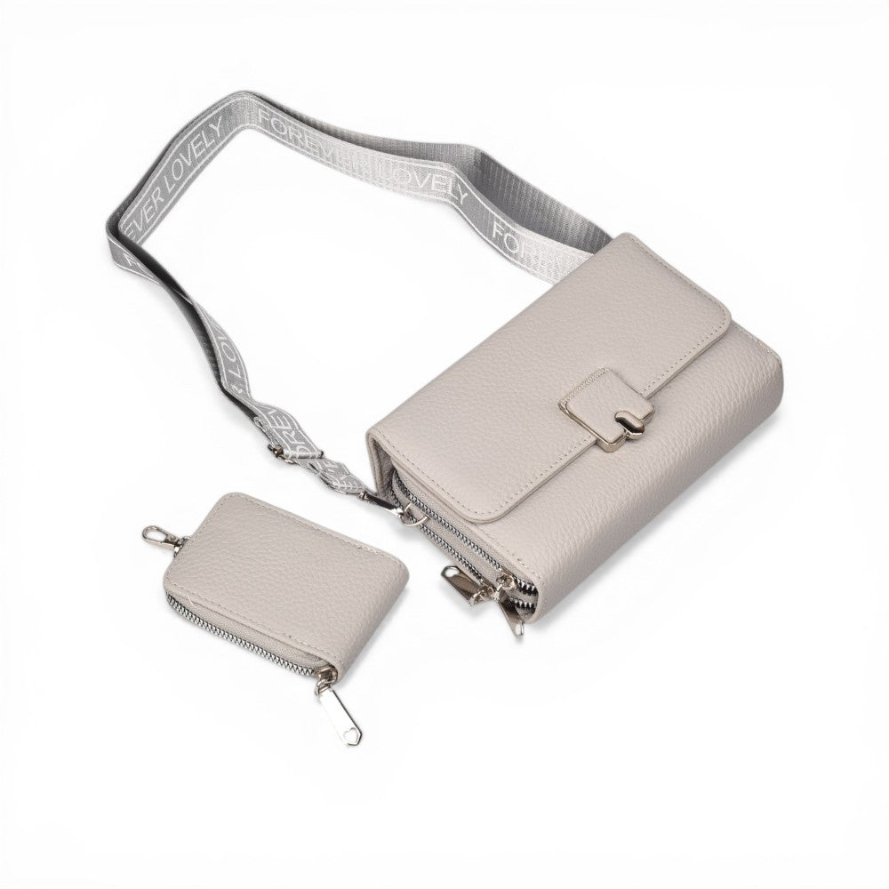 bolso para dama sintetico con monedero dim: 19x12x5
