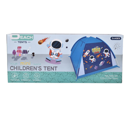 JUGUETE TIENDA DE ACAMPAR PLASTICO NIÑOS AZUL DIM:38X8X16