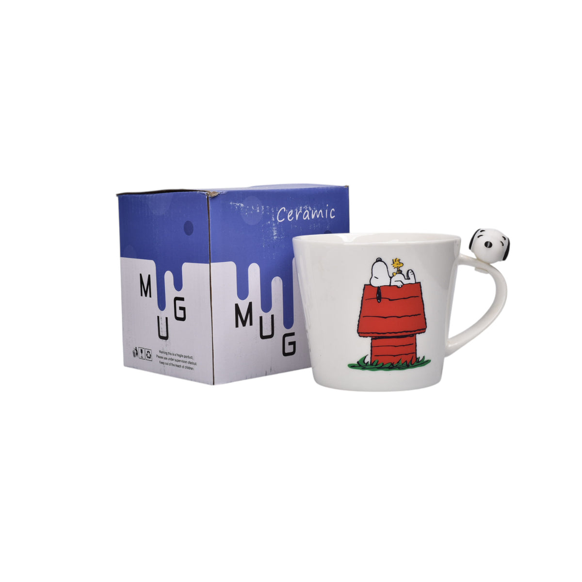 mug pocillo de ceramica blanco personaje 500ml dim:10x10x9