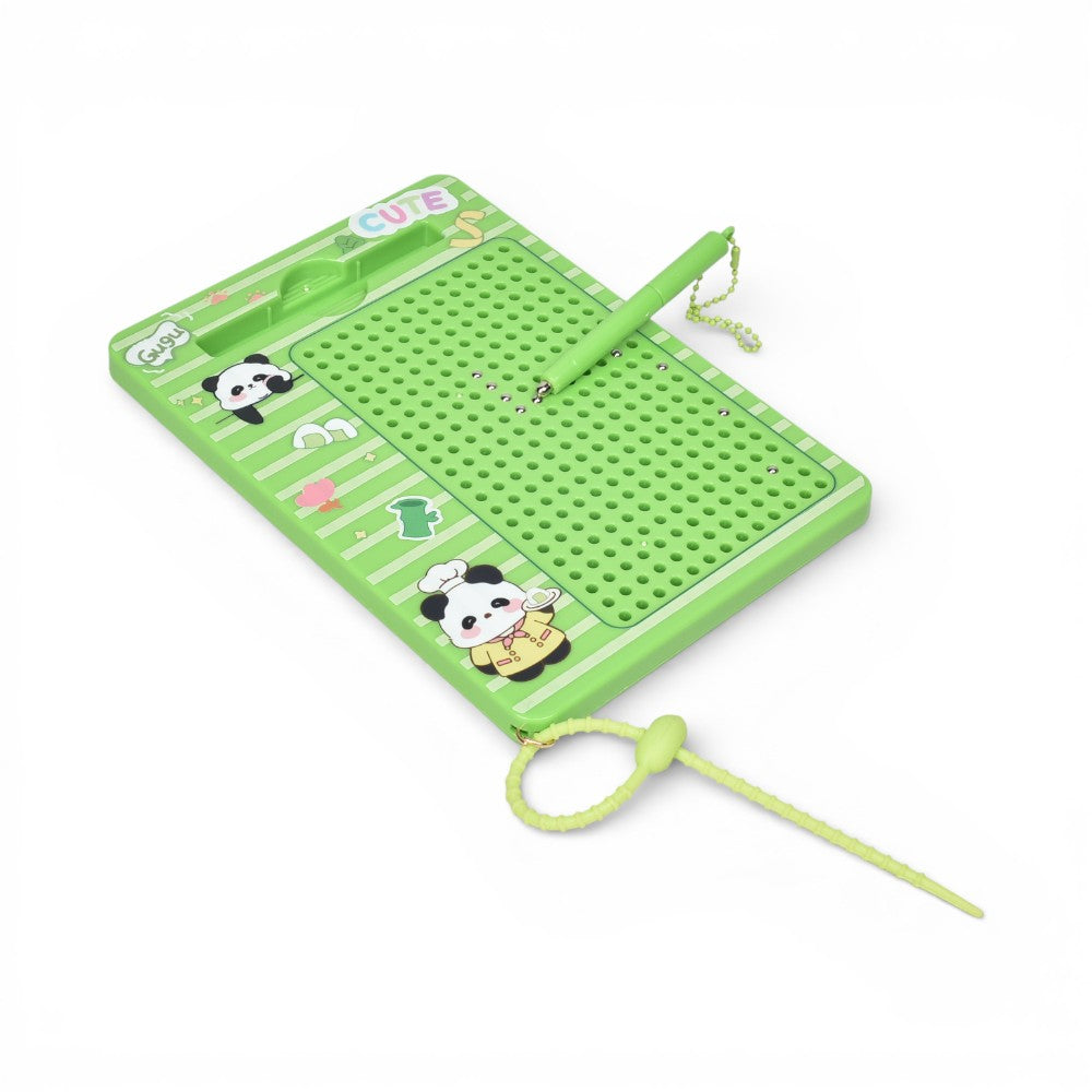 tablero magnetico verde con lapiz plastico y metal dim:14x20