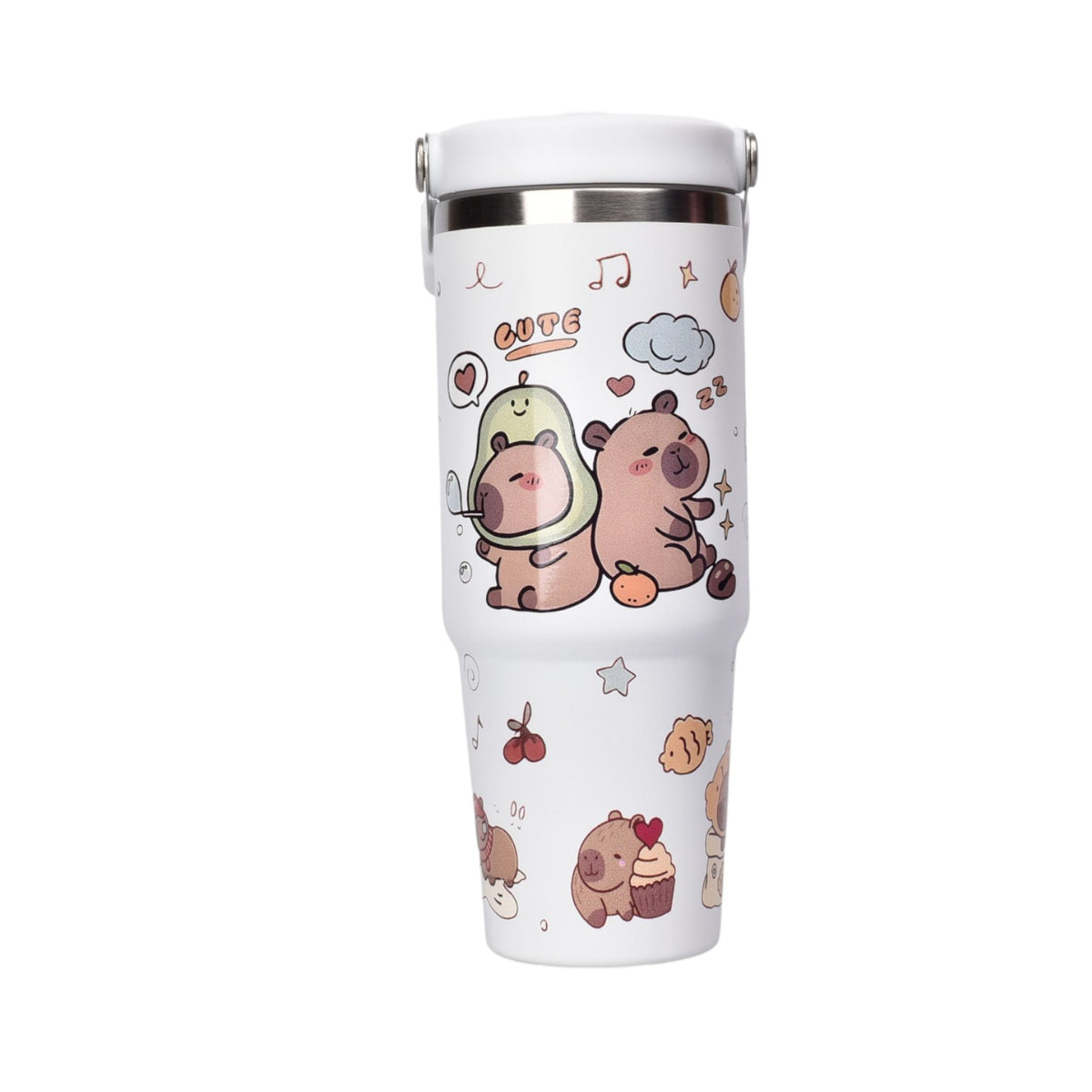 termo metalico 890ml capybara dim:9x24