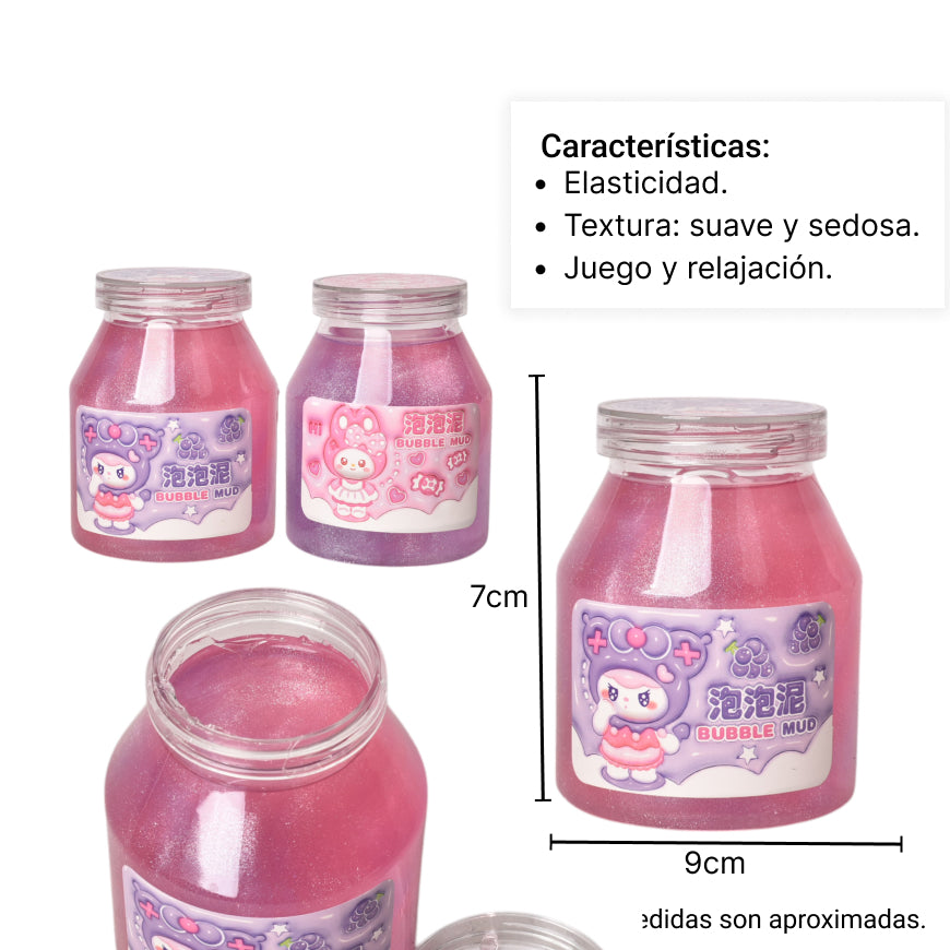 slime gel moldeable plastico varios colores dim:9x7