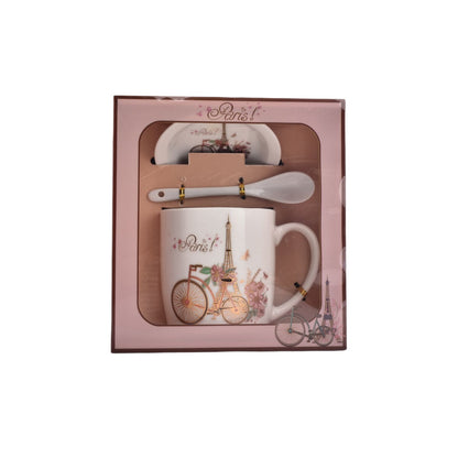 POCILLO CON CUCHARA MUG CERAMICA